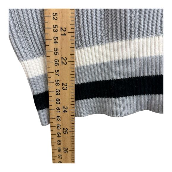 ANR+ ALP N ROCK Collared Sweater Women’s Sz Medium Short Sleeves Gray Cotton - Picture 5 of 9
